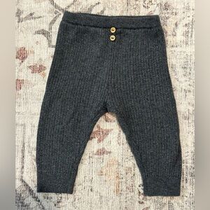 ZARA Button Ribbed Leggings